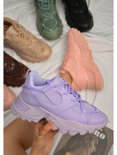 The Kelia low cut sneakers provide a stylish, yet comfortable look. They feature a lace up closure for an adjustable fit and a lug sole for added traction. The chunky silhouette gives them an on-trend look. Available in lilac purple, pink, black, green, brown, or white.Kelia Round Toe Lug Platform Low Cut Sneakers Lilac Purple         Women Shoes, size features are:Bust: ,Length: ,Sleeve Length: Lavender Lace-up Sporty Sneakers, Spring Lace-up Chunky Sneakers, Trendy Chunky Sneakers With Lug Sole, Lavender Sporty Sneakers With Round Toe, Sporty Lavender Sneakers With Round Toe, Trendy Synthetic Chunky Sneakers For Spring, Casual Purple Lace-up Platform Sneakers, Lavender Round Toe Sneakers For Streetwear, Trendy Purple Synthetic Sneakers