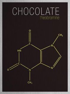 the book cover for chocolate is shown with an image of caffeine on it