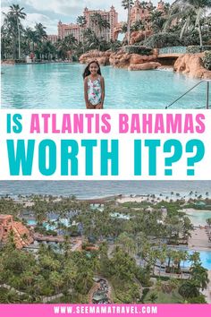 a woman standing in front of a pool with the words is atlantics bananas worth it?