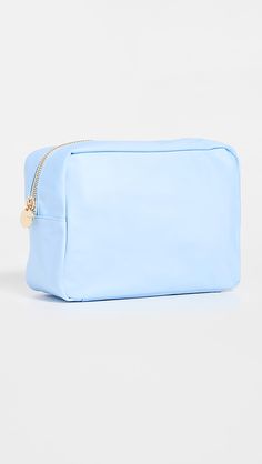 Stoney Clover Lane Classic Large Pouch | SHOPBOP Clover Makeup, Suitcase Organization, Travel Necessities, Stoney Clover Lane, Stoney Clover, Large Pouch, Periwinkle Blue, Makeup Case, The Pouch