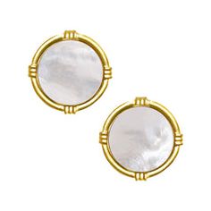 Nautilus Ring - Susan Shaw Elegant Tarnish-resistant Round Disc Earrings, Elegant Yellow Gold Round Disc Earrings, Susan Shaw, The Perfect Marriage, Perfect Marriage, Classic Gold, Nautilus, First World, Stud Earrings