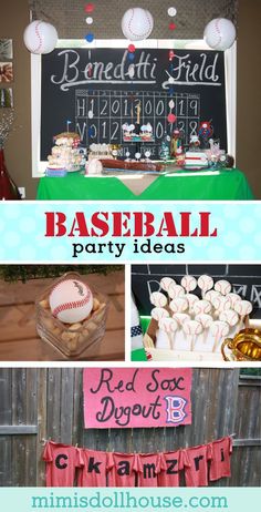 baseball themed party ideas for kids and adults