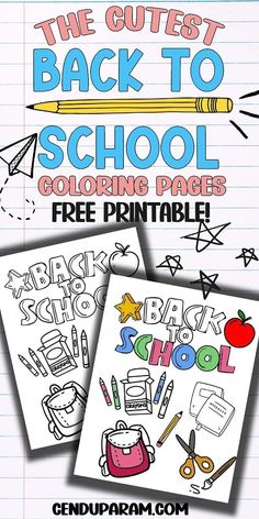 the back to school coloring pages are free printable