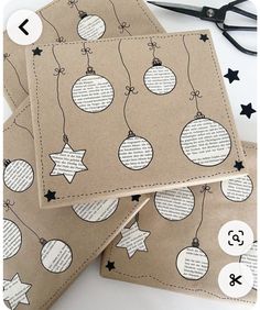 Christmas Gift Wrapping Diy, Christmas Wrapping Diy, Xmas Gift Wrap, Gift Wrapping Inspiration, Gifts Wrapping Diy, Christmas Card Art, Creative Gift Wrapping, Christmas Card Crafts, Diy Gift Wrapping