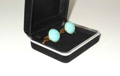 "Gorgeous, Light Turquoise Stone Cuff-Links! They come ready for gift giving or storage in a sturdy black velvet jewelry box! Can be worn by men or women. Perfect gift for Christmas, Anniversary, Birthday, Father's Day, Holidays, Graduation or Groomsmen. These Cuff-Links are approximately 18mm diameter (stone 16mm - 0.6\") * These stones are magnesite which is a man-made turquoise made from heated and pressed glass and stone. ♦ Please note each pair will be slightly different. Two beautiful 16mm Turquoise Clip-on Jewelry For Gift, Turquoise Clip-on Jewelry Gift, Velvet Jewelry, Turquoise Howlite, Light Turquoise, Gift For Christmas, Pressed Glass, Cuff Links, Fort Lauderdale