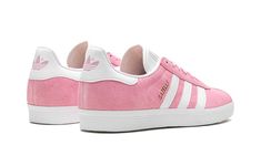 Gazelle W HQ4412 Pink Adidas Gazelle, Adidas Gazelle Pink, Pink And White Adidas, Pink Adidas Shoes, Light Pink Adidas, Glow Shoes, Adidas White Shoes, Preppy Shoes, Pretty Shoes Sneakers