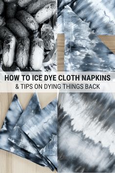 how to dye cloth napkins and tips on dying things back