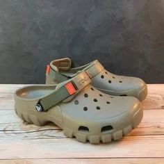 CROCS | Shoes | Crocs Off Road Sport Clog | Poshmark Brown Casual Clogs For Outdoor, Casual Brown Clogs For Outdoor, Casual Brown Clogs For Outdoor Activities, Casual Outdoor Clogs With Round Toe, Casual Closed Toe Clogs For Outdoor, Casual Closed Toe Outdoor Clogs, Casual Outdoor Slip-on Clogs, Hiker Croc, Croc Hiker Clog