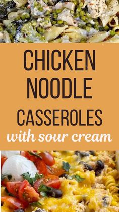 chicken noodle casserole with sour cream is an easy and delicious side dish