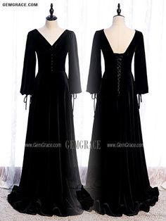 10% off now|Free shipping world-wide. Formal Long Velvet Black Evening Dress Vneck with Long Sleeves at GemGrace. Click to learn our pro custom-made service for wedding dress, formal dress. View #EveningDresses for more ideas. Fitted Black Velvet V-neck Dress, Elegant Velvet V-neck Dress For Fall, Formal Velvet Long Sleeve Evening Dress, Formal Long Sleeve Velvet Evening Dress, Black Velvet Dress For Wedding, Black Velvet Long Sleeve Evening Dress, Black Long Sleeve Velvet Evening Dress, Black V-neck Velvet Dress, Velvet V-neck Evening Dress For Prom