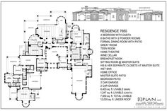 an architectural drawing shows the floor plan for this home, which is currently under construction