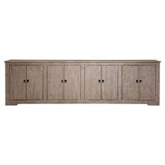 the sideboard is made from wood and has four doors, two drawers and one door