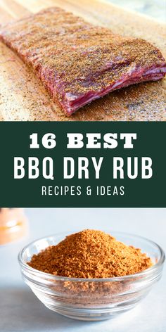 the best bbq dry rub recipe is in a glass bowl