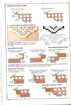 an instruction manual for knitting and crocheting