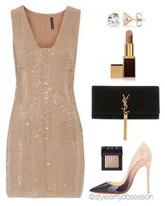 Untitled #1657 by dnicoleg on Polyvore featuring polyvore moda style W118 by Walter Baker Christian Louboutin Yves Saint Laurent Tom Ford NARS Cosmetics fashion clothing Fiesta Outfit, Look Vintage, Fancy Outfits, Toms Shoes, Fancy Dresses, Cocktail Dresses, Look Fashion, Gorgeous Dresses, Classy Outfits