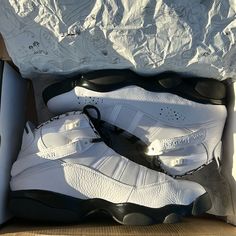 Damaged Box, New Shoes Jordan 6 Rings, Shoes Jordan, Jordan Black, 6 Rings, Jordan 6, Jordans For Men, Jordan Shoes, Mens Shoes Sneakers, New Shoes