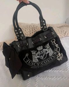 Y2k Bags, Y2k Handbag, Y2k Accessories, Baby Couture, Blue Knit Sweater, Cute Handbags, Fancy Bags, Juicy Couture Bags