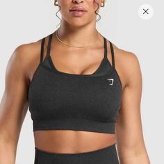 Bnwt - Perfect Condition, Worn Once Around The House, Super Cute !! Gray Seamless Crop Top For Workout, Gray Seamless Workout Crop Top, Gray Supportive Sports Bra, Sporty Gray Seamless Crop Top, Gray Seamless Sporty Crop Top, Gray Sporty Crop Top For Gym, Sporty Gray Crop Top For Gym, Sporty Gray Crop Top For Sports, Gray Seamless Design Activewear