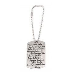 Man Steel Plaque Keychain - Portachiavi Uomo Targa In Acciaio Dog Tag Necklace