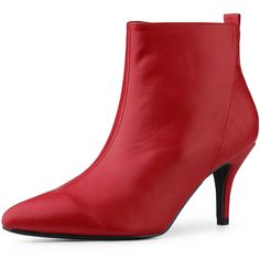 Shop Allegra K for women's pointed toe side zipper stiletto heels ankle boots you are looking for, get more women's stiletto heel for yourelf. Order now! Free Returns! Plaid Texture, Heel Stretch, Western Ankle Boots, Shoes Boots Ankle, Womens Stilettos, Closed Toe Shoes, Rubber Boot, Chunky High Heels, Chelsea Ankle Boots