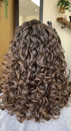 Brunette Permed Hair, Loose Perm Shoulder Length Hair, Healthy Curls Aesthetic, Cool Brown Curly Hair, Light Brunette Curly Hair, Ashy Brown Curly Hair, Curly Hair Care Aesthetic, Healthy Curly Hair Aesthetic, Curly Hair Trends 2024