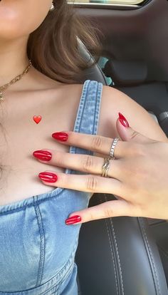 Short Red Nails, Simple Fall Nails, Diy Hair Mask, Chic Nails, Mani Pedi, How To Do Nails, Red Nails