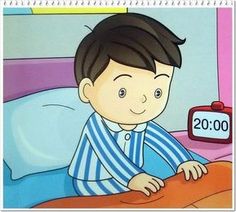 a postage stamp depicting a boy in bed with the date 20 00, on it