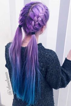 Fantasy Fusion: Whimsical Hairstyles That Bring Your Colorful Dreams to Life Haircut Styles, A Ponytail, Blonde Brunette, Brown Blonde, Pastel Hair, Braid Hairstyles, Dye My Hair, Hair Dye Colors