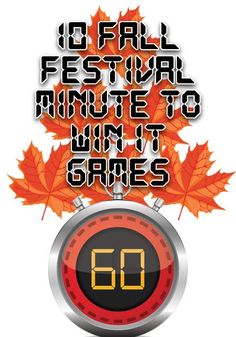 Fall Festival Minute to Win It Games Christian Games, Pta Board, Homeroom Mom, School Fall Festival, Fall Festival Games, Childrens Ministry Curriculum, Church Picnic, Fall Harvest Party, Fall Carnival