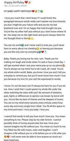 a letter to someone on her birthday