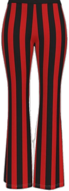 Striped Flare Pants, Womens Pants, Flare Pants, Black Stripes, Lady In Red, Black And Red, Pants For Women, Ships, China