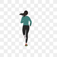 a woman running on a white background in the shape of a cross - country runner