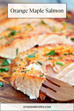 Salmon coated in a maple orange glazed and broiled to perfection. Ready in 10 minutes!