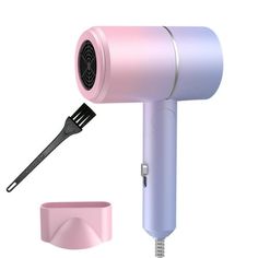 Blue Light Hair Care Gradient Hair Dryer Electric Hair Dryer Household Constant Temperature Cold and Hot Hair Dryer Silent Hair Dryer Features: technology reduces frizz: The hair dryer with millions of negative can neutralize electricity, ensuring that frizz is reduced and gloss is increased. Small and lightweight: This lightweight travel hair dryer is suitable for home use, salons and short trips at home. It is super light, but still produces a strong airflow. Please note that the input voltage Curly Hair Makeup, Diffuser Hair Dryer, Diffuser Hair, Hooded Hair Dryer, 2nd Day Hair, Blow Dryer Diffuser, Hair Dryer Diffuser, Salon Hair Dryer, Gradient Hair