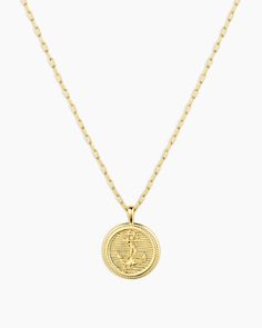 Discover your next adventure with the Anchor Coin Necklace. This nautical-inspired piece features an anchor coin pendant and spring ring closure. We love it layered with shorter necklaces for a fully layered look. Anchor Coin Necklace in 18k Gold, Women's by gorjana Earrings Stacking, Gold Coin Necklace, Anchor Necklace, Sophomore Year, The Anchor, 14k Gold Necklace, Mix Style, Gold Necklaces, Coin Necklace