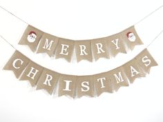 merry christmas banner hanging on the wall