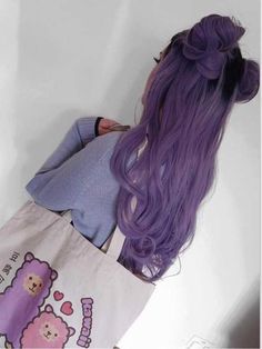 Dark Purple Hair Color, Pink Purple Hair, Purple Ombre Hair, Dark Purple Hair, Ombre Purple, Lavender Hair, Hair Color Purple, Pretty Hair Color