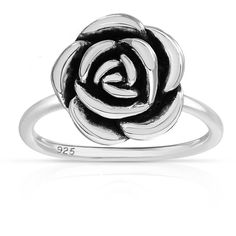 PRICES MAY VARY. This 925 Sterling Silver Rose Flower Ring Band will be a Perfect addition to your everyday look. This Trendy Ring is meant to endure daily wear; it is very comfortable and lightweight. The Ring Band comes in the following sizes: 5, 6, 7, 8, 9（If you are unsure of your size please use our size chart located in one of the images to determine your size） All Savlano Sterling Silver Rings are Diamond cut for perfect shine and finish. It is made of Authentic Solid 925 Sterling Silver James Avery Rings, James Avery Charms, Silver Rose Ring, Rose Blossom, James Avery Jewelry, Trendy Ring, James Avery, Rose Ring, Rose Engagement Ring