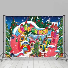 an image of a christmas themed backdrop