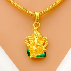 Vibrant Fancy 22k Gold Ganesh Pendant Gold-plated Temple Necklace Pendant For Festivals, Festival Gold Plated Temple Pendant Necklace, Gold Plated Temple Necklace Pendant For Festivals, Yellow Gold Temple Necklace With Locket For Festivals, Diwali Yellow Gold Plated Temple Necklace, Yellow Pendant Necklace For Festivals, Yellow Temple Jewelry Necklace As Gift, Yellow Temple Jewelry Necklace For Gifts, Gold Plated Temple Necklace For Festivals Gift