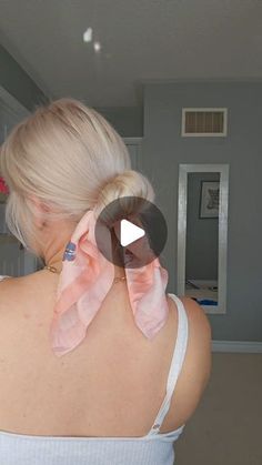 Jillian Jane on Instagram: "Love this hairstyle with a cute dress!

The scarf ads volume for thin or fine hair!

#diyhairschool #realhair #finehairtips #thinhairtips #easybun #easyhairstyles #scarfhairstyles" Hair Styles With Scarves, Scarf Hair Styles, Hack Fashion, Fine Hair Tips, Hair Tricks, Short Hair Up, Hair Pics, Fancy Clothes, Chic Hair