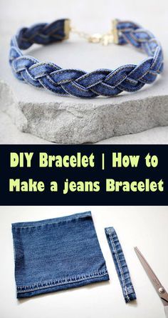 how to make a jean bracelet