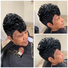 Rihanna Haircut, Black Hair Pixie Cut, Periwinkle Dresses, Sassy Hairstyles, Protective Style Braids