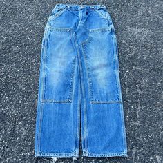 Vintage Carhartt Blue Faded Jeans Denim Double Knee Work Wear Carpenter Pants. Amazing Pair. Measure 31x33.5 And A 9.25 Leg Opening. Please Check Measurements Before Purchasing. I Do My Best To Show Any Flaws In Pictures. Quick Shipping! Bundles Encouraged! @Ants_haul On Instagram. 289!!! Carpenter Double Knee Jeans, Custom Jeans, Carhartt Pants, Faded Jeans, Carpenter Pants, Vintage Carhartt, Carpenter Jeans, Khaki Chinos, Chinos Pants