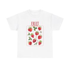 Celebrate the Fruits of the Spirit with this charming tee, featuring a vibrant strawberry design inspired by the Bible and scripture. Whether you're sharing your faith or simply enjoying a casual day out, this tee is a wonderful reminder of Jesus' teachings. Available in both White and Sand, this unisex heavy cotton tee is the perfect staple for your casual wardrobe. Crafted from 100% ethically sourced US cotton, this medium-weight shirt (5.3 oz/yd² or 180 g/m²) offers year-round comfort. The classic fit ensures a relaxed wear, while the crew neckline gives it a neat, timeless look suitable for any occasion, whether casual or semi-formal. It's a great way to carry a piece of scripture with you wherever you go. This tee is not just comfortable, but also designed for durability. The speciall The Fruits Of The Spirit, Fruits Of The Spirit, Jesus Teachings, Strawberry Design, Christian Bible Verses, Fruit Of The Spirit, Christian Bible, Christian Gifts, Casual Wardrobe