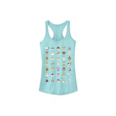 Show love for your favorite Nintendo game with this juniors' Animal Crossing graphic tank top. Show love for your favorite Nintendo game with this juniors' Animal Crossing graphic tank top. Character faces graphics Scoopneck RacerbackFABRIC & CARE Cotton, polyester Machine wash - Delicate Imported Size: Small. Color: Blue. Gender: female. Age Group: kids. Material: Cotton Blend. Playful Sleeveless Top With Character Print, Cute Sleeveless Graphic Tank Top, Casual Cotton Tank Top With Character Print, Blue Playful Tank Top, Playful Blue Sleeveless Tank Top, Cute Cotton Racerback Tank Top, Blue Graphic Print Racerback Tank Top, Blue Racerback Tank Top With Graphic Print, Fun Graphic Print Tank Top