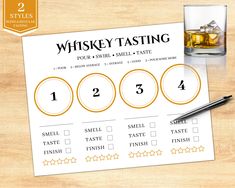 Whiskey Tasting Mat The perfect tasting mat for any occasion! The best party is you can print as many as you need and use them over and over again. 2 styles included - Regular whiskey tasting - Blind whiskey tasting A4 document  INSTANT DOWNLOAD. No physical product will be shipped. You can download and access your order immediately upon purchase. Cheers! Bourbon Tasting Party, Funny Easter Pictures, Whiskey Tasting Party, Harvest Dinner Party, Bbq Birthday Party, Dinner Party Games, Notes Printable, Bourbon Tasting, Bourbon Gifts