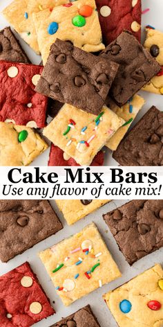 cake mix bars are an easy and flavorful treat for the kids to enjoy with