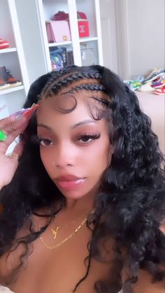 Braid Front Of Hair, Dearra Taylor, Vacation Hairstyles, Lustrous Hair, Cute Box Braids Hairstyles