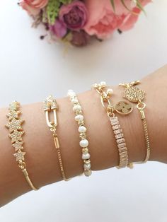 White Star Bracelets For Party, White Star-shaped Party Bracelets, Dainty Pearl Bracelet, Bridesmaid Pearl Bracelet, Bridesmaid Bracelet Gift, Bracelet Star, Hamsa Bracelet, Bracelet Dainty, Freshwater Pearl Bracelet